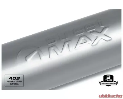 Street Max Straight Through Performance Muffler Round Body Acura | Audi | BMW | Chevrolet | Chrysler | Dodge | Ford | Honda | Jeep | Mazda | Nissan | Scion | Subaru | Toyota | Volkswagen 1980-2022 - SM10415