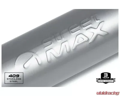 Street Max Straight Through Performance Muffler Round Body 2.25" Center In / 2.25" Center Out - SM10435