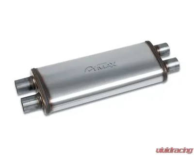 Street Max Straight Through Performance Muffler Oval Body 22" Body Length 2.25" Dual In/2.25" Dual Out - SM11567