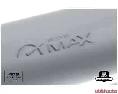 Street Max Straight Through Performance Muffler Oval Body 22" Body Length 3" Center In/2.5 Dual Out - SM11588