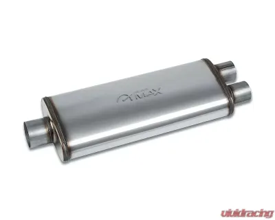 Street Max Straight Through Performance Muffler Oval Body 22" Body Length 3" Center In/2.5 Dual Out - SM11588