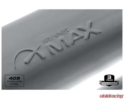 Street Max Straight Through Performance Muffler Oval Body 3" Center In / 3" Dual Out - SM12298