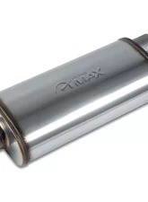 Street Max Straight Through Performance Muffler Oval Body 3" Center In / 3" Dual Out                                     - SM12298 - Image 3