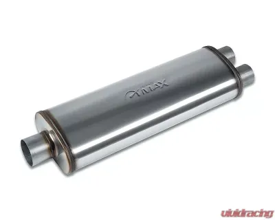 Street Max Straight Through Performance Muffler Oval Body 3" Center In / 2.5" Dual Out - SM12388