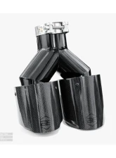 Aero Exhaust Carbon Fiber Tip 4.0" Dual Out 2.5" In Driver Side                                     - 10113 - Image 2