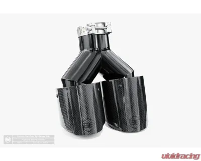 Aero Exhaust Carbon Fiber Tip 4.0" Dual Out 2.5" In Driver Side - 10113