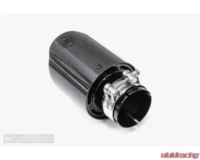 Aero Exhaust Carbon Fiber Tip 4.0" Out 2.5" In Gloss Finish - 10115