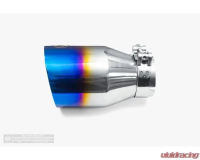 Aero Exhaust Blue Flame Tip 4.0" Out 2.5" In Double Wall Angle - 10119