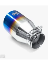 Aero Exhaust Blue Flame Tip 4.0" Out 2.5" In Double Wall Angle                                     - 10119 - Image 3