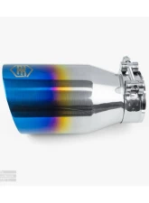 Aero Exhaust Blue Flame Tip 3.5" Out 2.25" In Double Wall Angle                                     - 10120 - Image 2