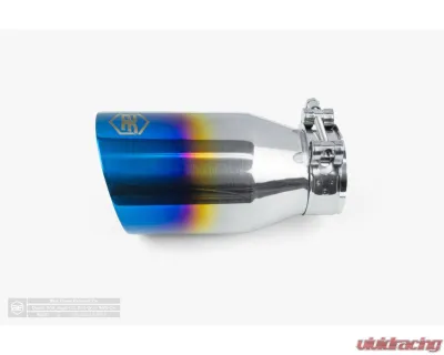 Aero Exhaust Blue Flame Tip 3.5" Out 2.25" In Double Wall Angle - 10120