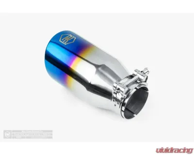 Aero Exhaust Blue Flame Tip 3.5" Out 2.25" In Double Wall Angle - 10120