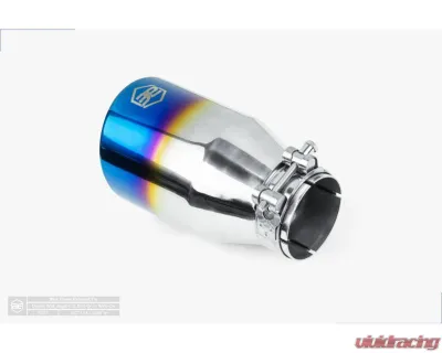 Aero Exhaust Blue Flame Tip 4.0" Out 2.25" In Double Wall Angle - 10121