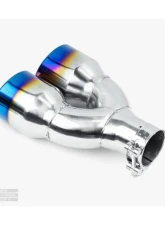 Aero Exhaust Blue Flame Tip 3.5" Dual Out 2.25" In Rolled Edge                                     - 10122 - Image 3