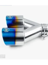 Aero Exhaust Blue Flame Tip 3.5" Dual Out 2.25" In Driver Side                                     - 10124 - Image 2