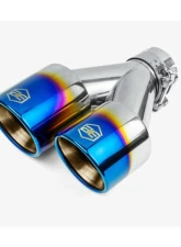 Aero Exhaust Blue Flame Tip 3.5" Dual Out 2.25" In Pass Side                                     - 10125 - Image 3