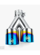 Aero Exhaust Blue Flame Tip 3.5" Dual Out 2.25" In Pass Side                                     - 10125 - Image 2