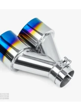 Aero Exhaust Blue Flame Tip 3.5" Dual Out 2.25" In Pass Side                                     - 10125 - Image 3