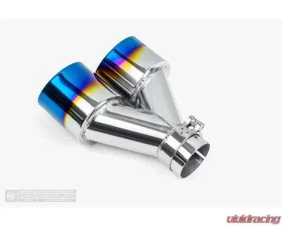 Aero Exhaust Blue Flame Tip 3.5" Dual Out 2.25" In Pass Side - 10125