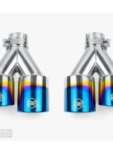 Aero Exhaust Blue Flame Tips 3.5" Dual Out 2.25" In Set/Pair                                     - 10126 - Image 2