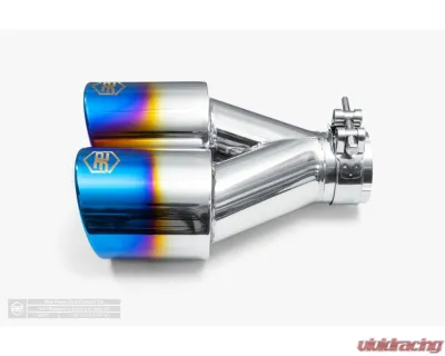 Aero Exhaust Blue Flame Tip 3.5" Dual Out 2.25" In Non Staggered - 10127