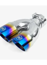 Aero Exhaust Blue Flame Tip 3.0" Dual Out 2.25" In Pass Side                                     - 10129 - Image 3