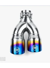 Aero Exhaust Blue Flame Tip 3.0" Dual Out 2.25" In Pass Side                                     - 10129 - Image 2