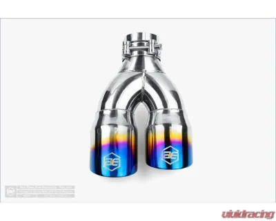 Aero Exhaust Blue Flame Tip 3.0" Dual Out 2.25" In Pass Side - 10129