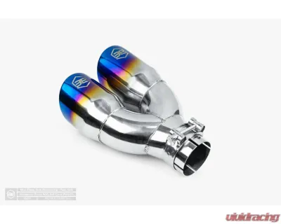 Aero Exhaust Blue Flame Tip 3.0" Dual Out 2.25" In Pass Side - 10129