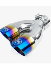 Aero Exhaust Blue Flame Tip 3.0" Dual Out 2.25" In Driver Side                                     - 10130 - Image 3