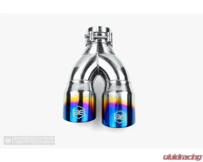 Aero Exhaust Blue Flame Tip 3.0" Dual Out 2.25" In Driver Side - 10130