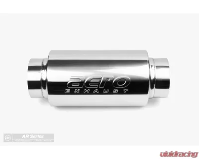 Aero Exhaust AR Resonator 6.0" Round Body 4.0" In/Out 10.0" Long - AR40