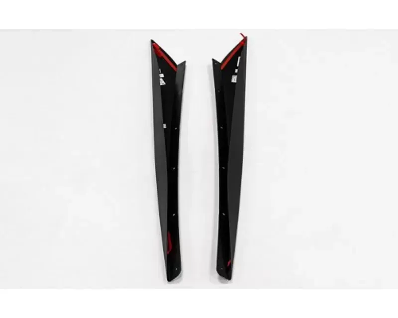 Paragon Performance Black Rocker Panel Extensions Chevrolet C8 Corvette 2020-2024 - 84254466