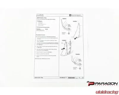 Paragon Performance Rear Flash Guards Chevrolet C8 Corvette 2020-2024 - 84263457