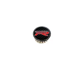 Paragon Performance Black/Red Stingray R Center Caps Chevrolet C8 Corvette 2020-2024