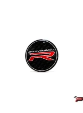 Paragon Performance Black/Red Stingray R Center Caps Chevrolet C8 Corvette 2020-2024                                     - 84384897 - Image 2
