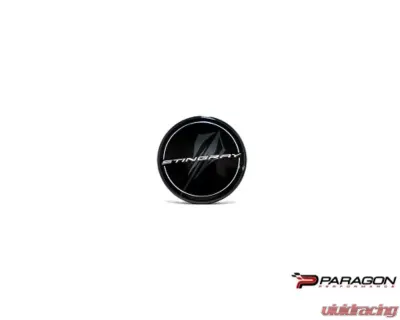 Paragon Performance Black Stingray Center Caps Chevrolet C8 Corvette 2020-2024 - 84385015