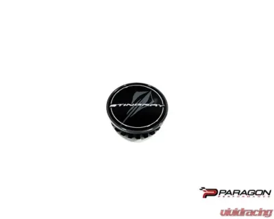 Paragon Performance Black Stingray Center Caps Chevrolet C8 Corvette 2020-2024 - 84385015