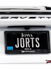 Paragon Performance Carbon Fiber License Plate Frame Chevrolet C8 Corvette Coupe 2020-2024                                     - PP-A0001 - Image 6