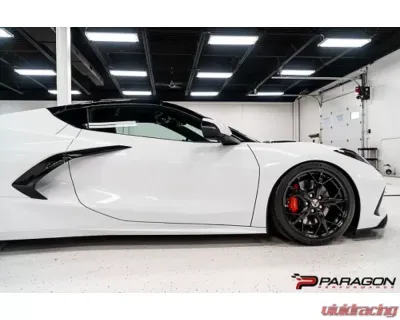 Paragon Performance Carbon Fiber Rocker Panel Extensions Chevrolet C8 Corvette 2020-2024 - PP-C0002