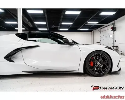 Paragon Performance Carbon Fiber Rocker Panel Extensions Chevrolet C8 Corvette 2020-2024 - PP-C0002