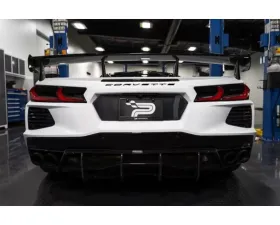 Paragon Performance Carbon Fiber / Flash License Plate Insert Chevrolet C8 Corvette 2020-2024