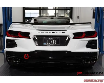 Paragon Performance Carbon Fiber / Flash License Plate Insert Chevrolet C8 Corvette 2020-2024 - PP-C0006