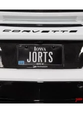 Paragon Performance Carbon Fiber / Flash License Plate Insert Chevrolet C8 Corvette 2020-2024                                     - PP-C0006 - Image 4