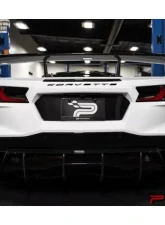 Paragon Performance Carbon Fiber / Flash License Plate Insert Chevrolet C8 Corvette 2020-2024                                     - PP-C0006 - Image 9