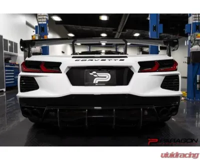 Paragon Performance Carbon Fiber / Flash License Plate Insert Chevrolet C8 Corvette 2020-2024 - PP-C0006