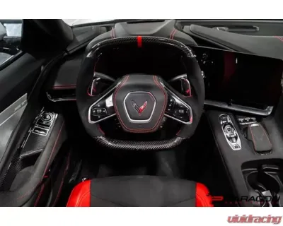 Paragon Performance C8 Z06 Style Corvette Carbon Fiber Steering Wheel Chevrolet C8 Corvette 2020-2024 - PP-STW001