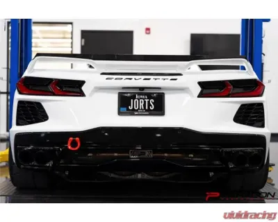 Paragon Performance Matte Carbon Fiber License Plate Vinyl Overlay Chevrolet C8 Corvette 2020-2024 - PP-V0001