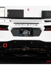 Paragon Performance Matte Carbon Fiber License Plate Vinyl Overlay Chevrolet C8 Corvette 2020-2024                                     - PP-V0001 - Image 3