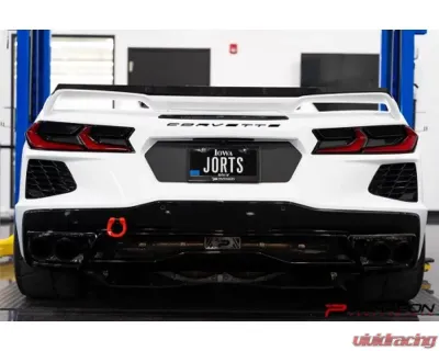 Paragon Performance Matte Carbon Fiber License Plate Vinyl Overlay Chevrolet C8 Corvette 2020-2024 - PP-V0001